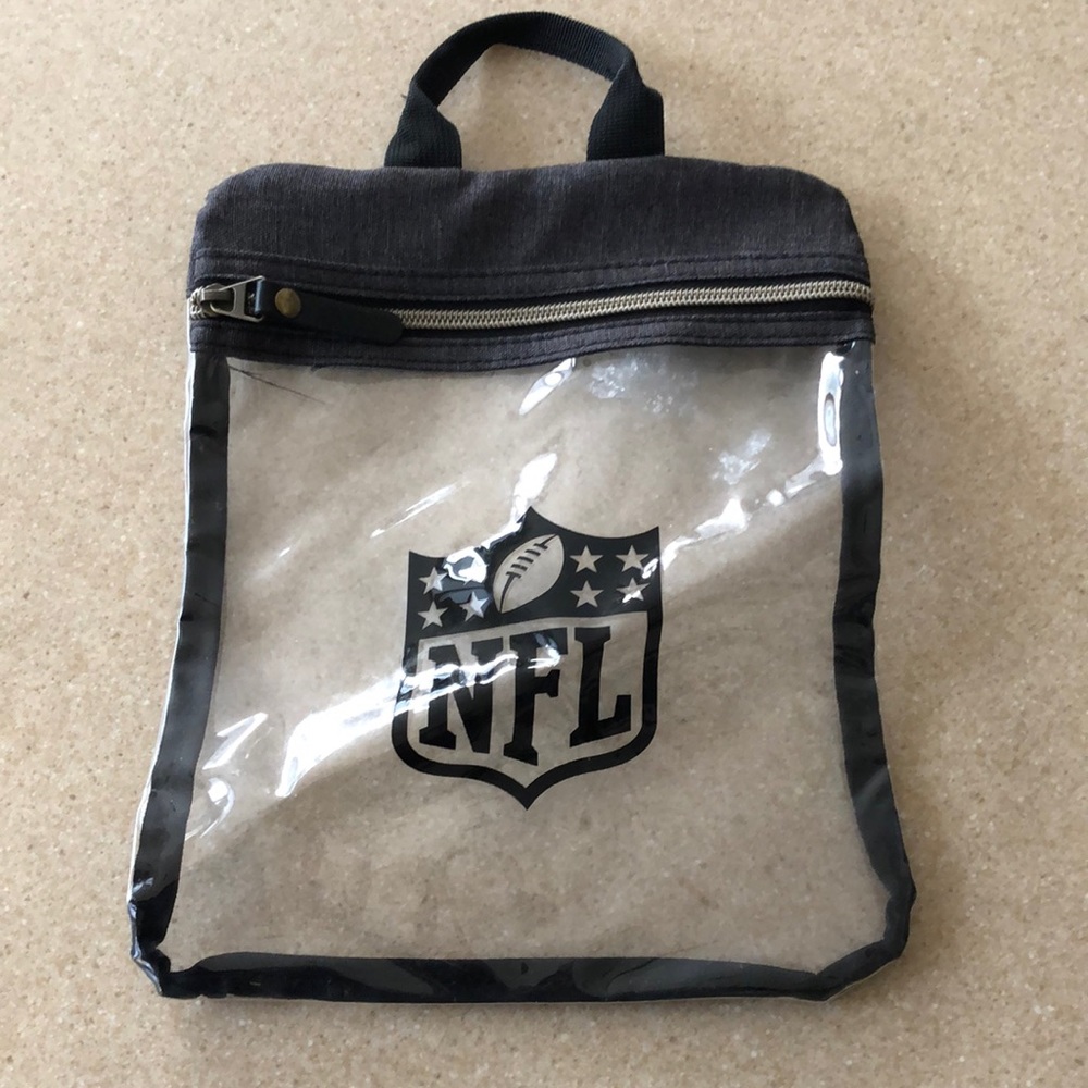 NFL Clear Plastic Stadium Pouch Bag